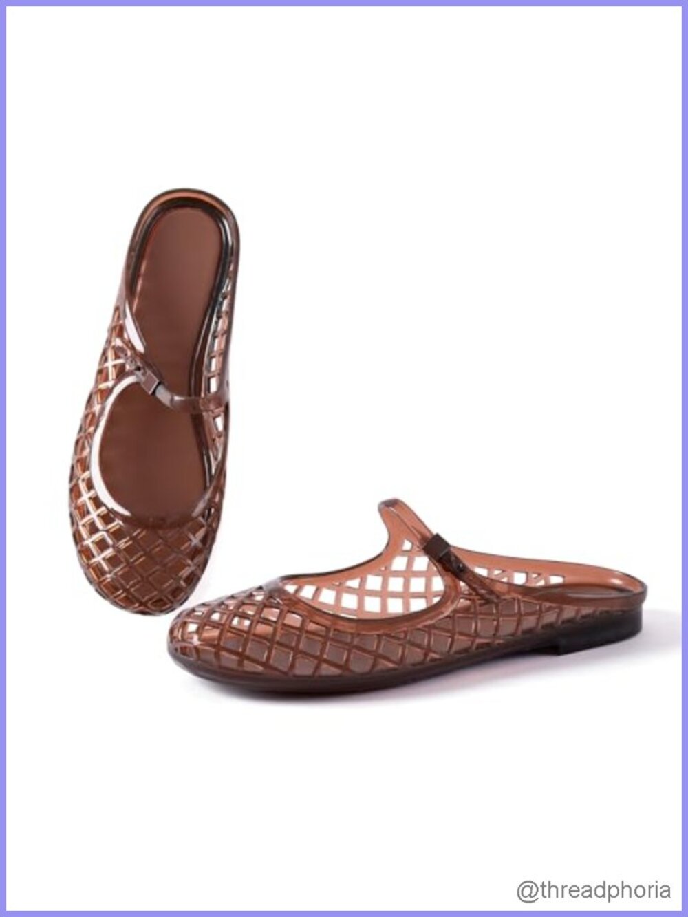 Women Mary Jane Jelly Mule Flat Sandals Waterproof Beach Pool Slides